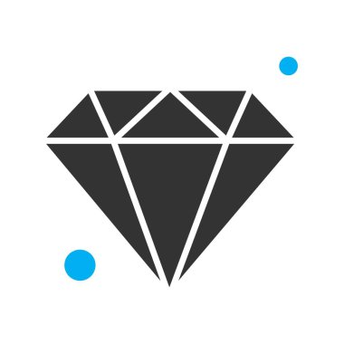 Elmas simgesi vektör illüstrasyonu