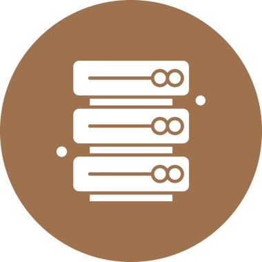 Vektör sunucu web simgesi