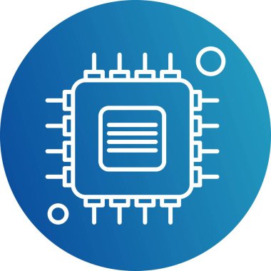 Vektör Çipi Web Simgesi