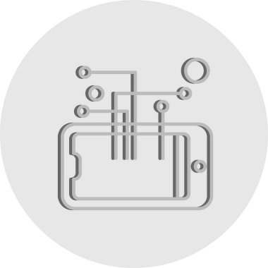 teknoloji konsept simgesi, vektör illüstrasyonu