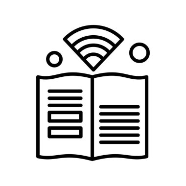 kitap simgesi, vektör illüstrasyonu