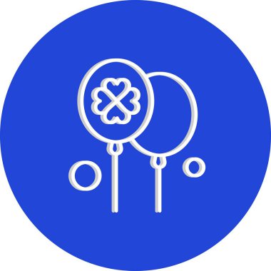 Vektör Balon Simgesi, basit web illüstrasyonu 