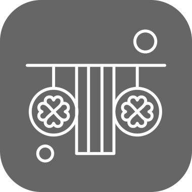 Aziz Patrick konsept simgesi, vektör illüstrasyonu