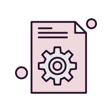 belge simgesi, vektör çizimi