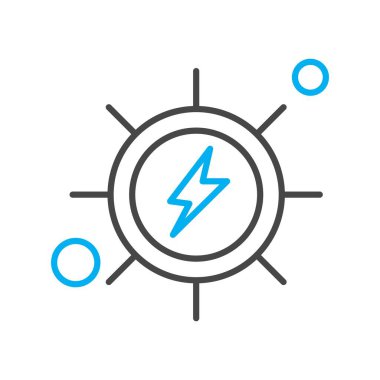 Vektör Enerji Ağı Simgesi