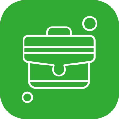 Vektör valizi web simgesi