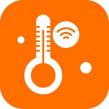 Nesnelerin internet konseptinin basit vektör simgesi