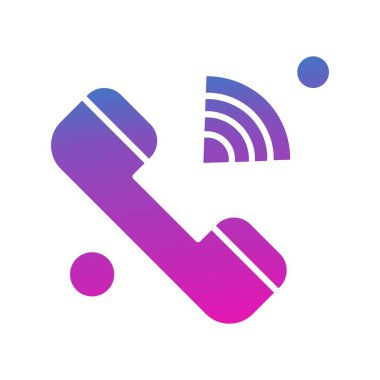 Vektör telefon simgesi illüstrasyonu  