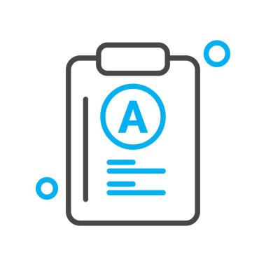 Belgenin vektör illüstrasyonu, basit simge tasarımı