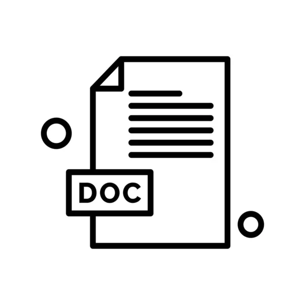 向量Doc文件Icon — 图库矢量图片