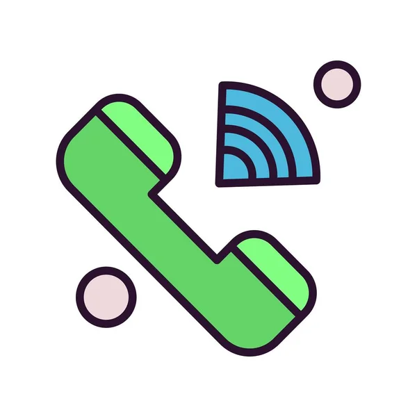 Vector Telephone Icon Illustration — Stock Vector