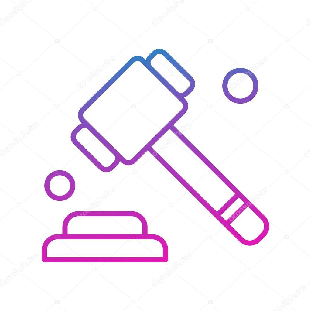  Vector Judge icon, vector, illustration, business concept