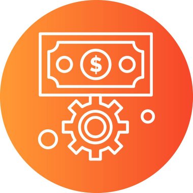 Dolar simgesi vektör illüstrasyonu