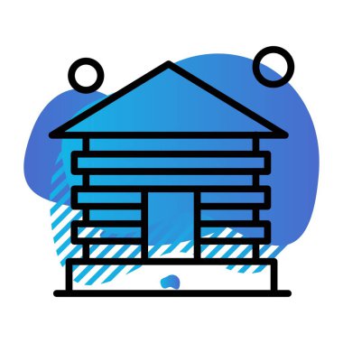 ev simgesi vektör illüstrasyonu