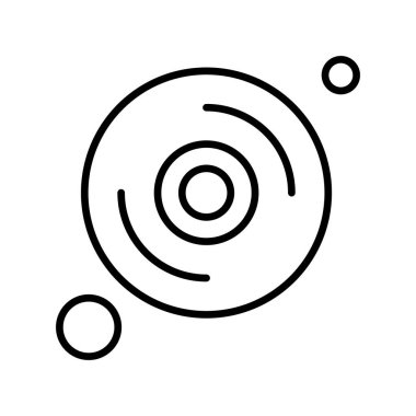  Vektör cd Simgesi, basit web illüstrasyonu 