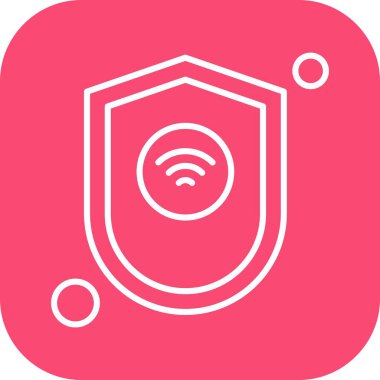 Vektör kalkanı ağ simgesi