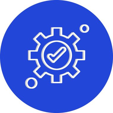 Basit ayar Simgesi, vektör illüstrasyonu