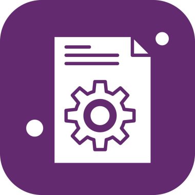 Belgenin vektör illüstrasyonu, basit simge tasarımı