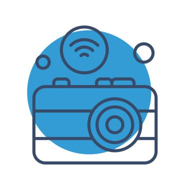  Kamera Simgesi, Vektör illüstrasyonu