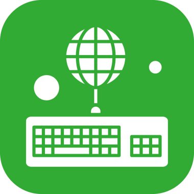 Klavye simgesi vektör illüstrasyonu