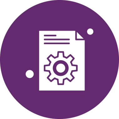 Belgenin vektör illüstrasyonu, basit simge tasarımı