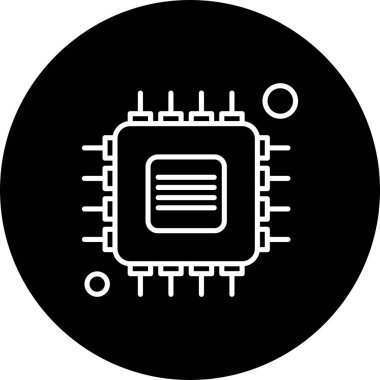 Vektör Çipi Web Simgesi
