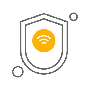 Vektör kalkanı ağ simgesi