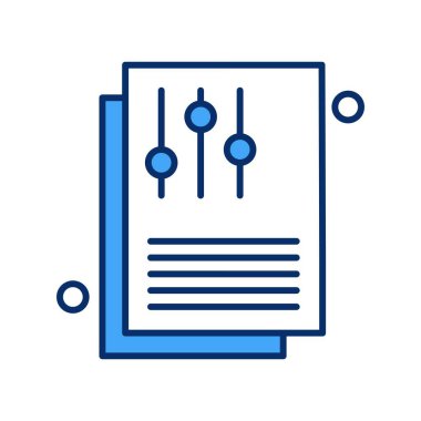 Belgenin vektör illüstrasyonu, basit simge tasarımı