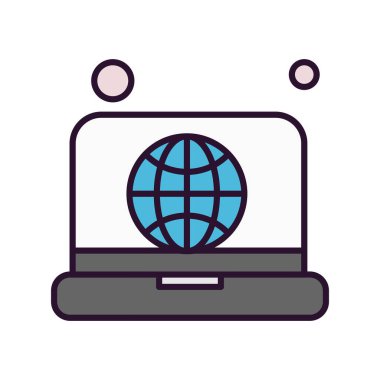  dizüstü bilgisayar simgesi, vektör illüstrasyonu