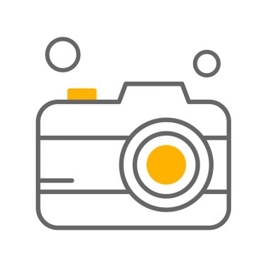 kamera simgesi vektör illüstrasyonu