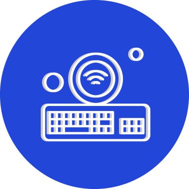 Klavye simgesi vektör illüstrasyonu