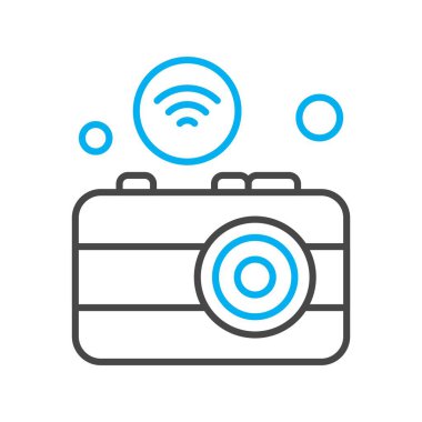  Kamera Simgesi, Vektör illüstrasyonu