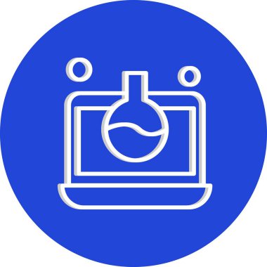 dizüstü bilgisayar simgesi, vektör illüstrasyonu