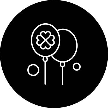 Vektör Balon Simgesi, basit web illüstrasyonu 