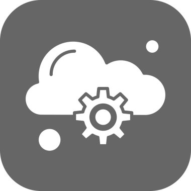 Contour bulut vektör illüstrasyonu