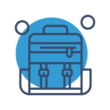 kamp konsepti simgesi, vektör illüstrasyonu