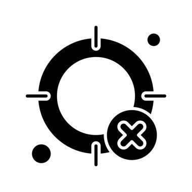  hedef simge, vektör illüstrasyonu