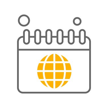 Vektör Takvim Simgesi, illüstrasyon   