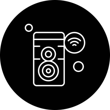 Nesnelerin internet konseptinin basit vektör simgesi