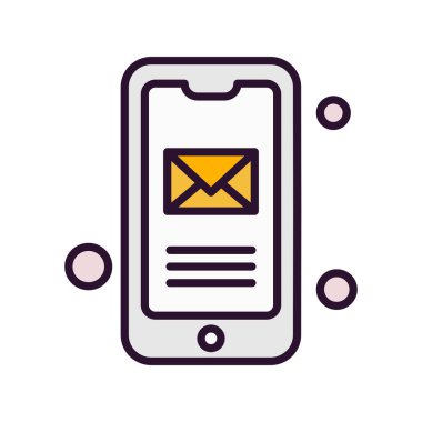 Vektör iletisi web simgesi 