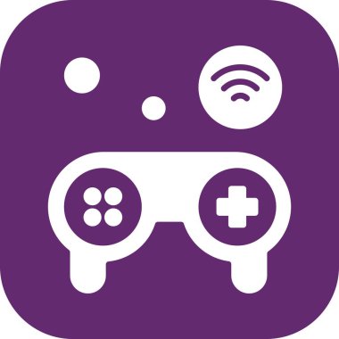 Nesnelerin internet konseptinin basit vektör simgesi