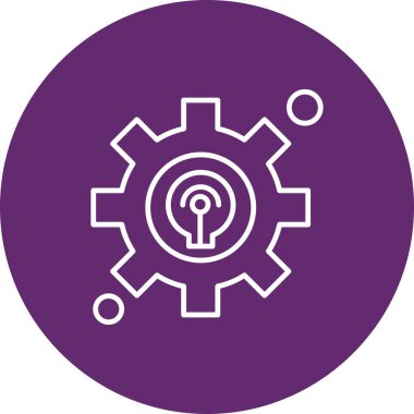  Simge ile dişli vektör ayarı