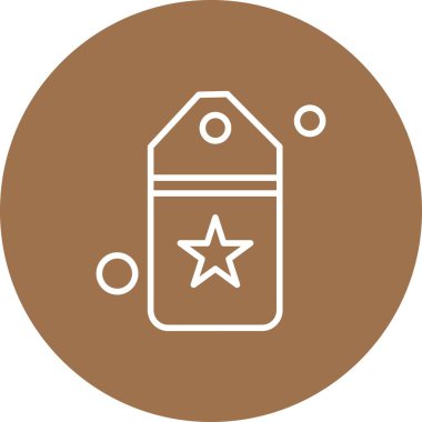 Vektör etiketi simgesi