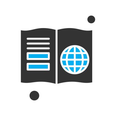 kitap simgesi, vektör illüstrasyonu