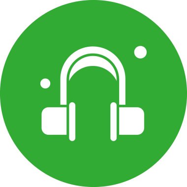 Vektör kulaklığı web simgesi