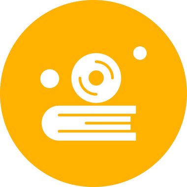  Vektör cd Simgesi, basit web illüstrasyonu 