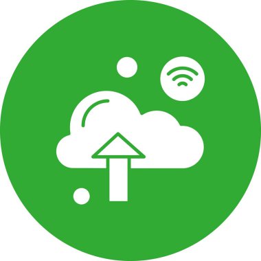 Nesnelerin internet konseptinin basit vektör simgesi