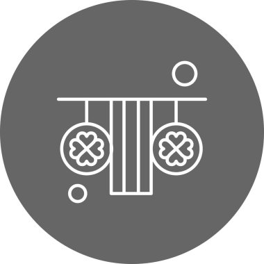 Aziz Patrick konsept simgesi, vektör illüstrasyonu