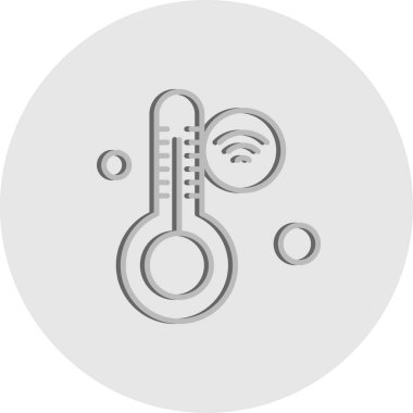 Nesnelerin internet konseptinin basit vektör simgesi