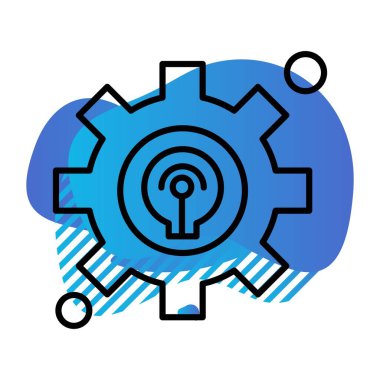  Simge ile dişli vektör ayarı